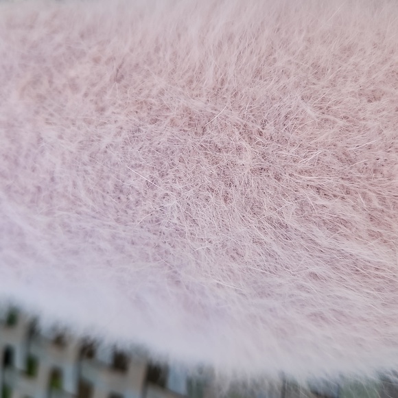 POL Pink Mohair Loafers Flats Fur Pointed‎ Toe Feminine NWOT Size 7 - Picture 10 of 15